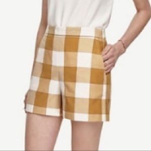 Ann Taylor check print shorts.